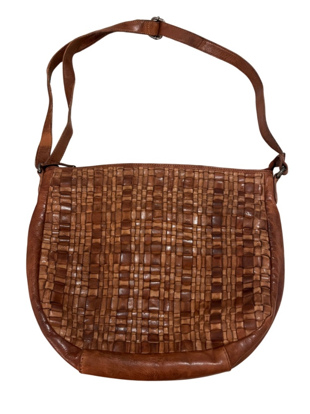 Vilencia Holland leather woven handbag Anthropologie